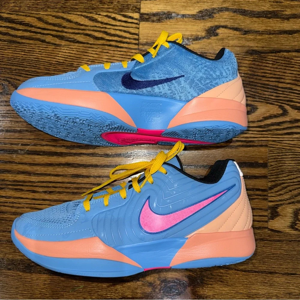 Nike Ja 2 Blue Beyond Hyper Pink Apricot Agate Blue Void (GS) - Picture 2 of 7